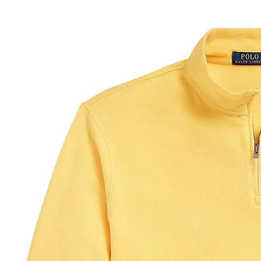 Purchase Polo Ralph Lauren SS23 Baju Kuning Half-Zip dengan Sulaman Logo Lelaki. 710857073-002