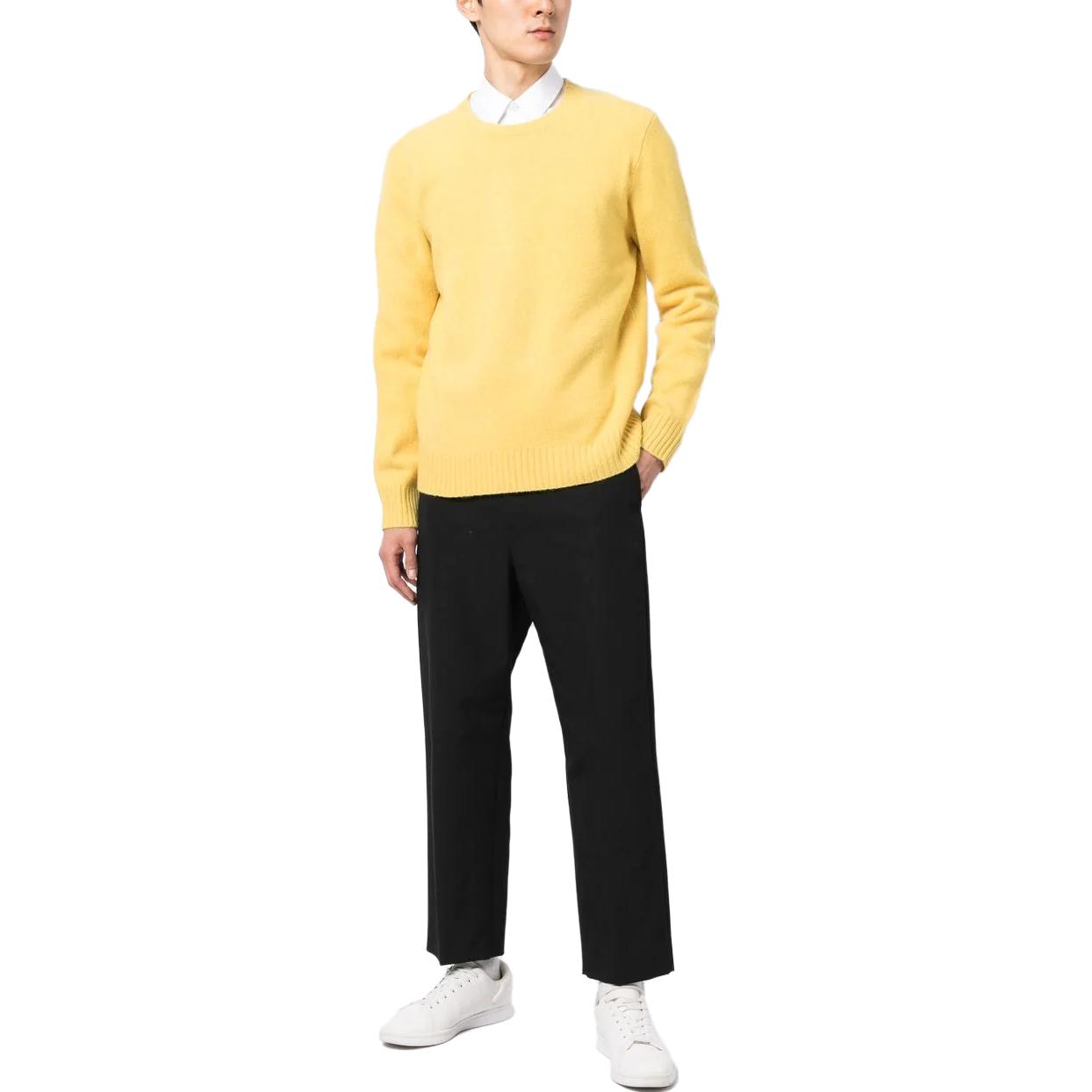 Polo Ralph Lauren SS23 Yellow Suede Appliqué Crewneck Sweater Mens. 710881041-003 圖 3