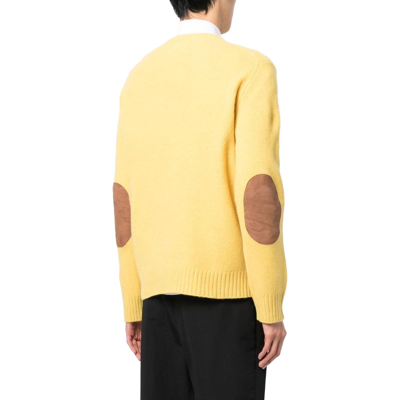 Polo Ralph Lauren SS23 Yellow Suede Appliqué Crewneck Sweater Mens. 710881041-003 圖 4