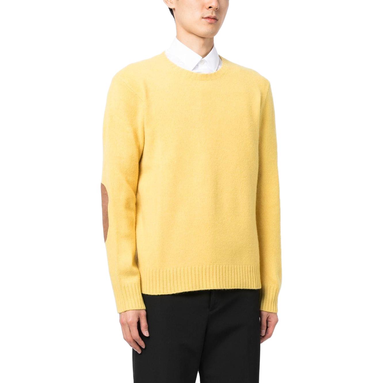 Polo Ralph Lauren SS23 Yellow Suede Appliqué Crewneck Sweater Mens. 710881041-003 圖 5