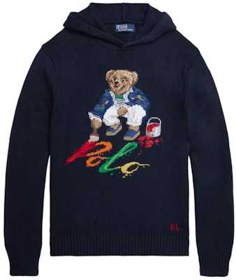 Polo Ralph Lauren SS24 熊標針織連帽衫 - 深藍色 MNPOSWE16821783-410 Order Polo Ralph Lauren SS24 熊標針織連帽衫 - 深藍色 MNPOSWE16821783-410