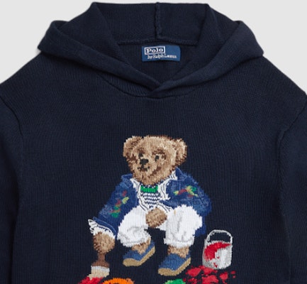 Polo Ralph Lauren SS24 熊標針織連帽衫 - 深藍色 MNPOSWE16821783-410 Details for Polo Ralph Lauren SS24 熊標針織連帽衫 - 深藍色 MNPOSWE16821783-410