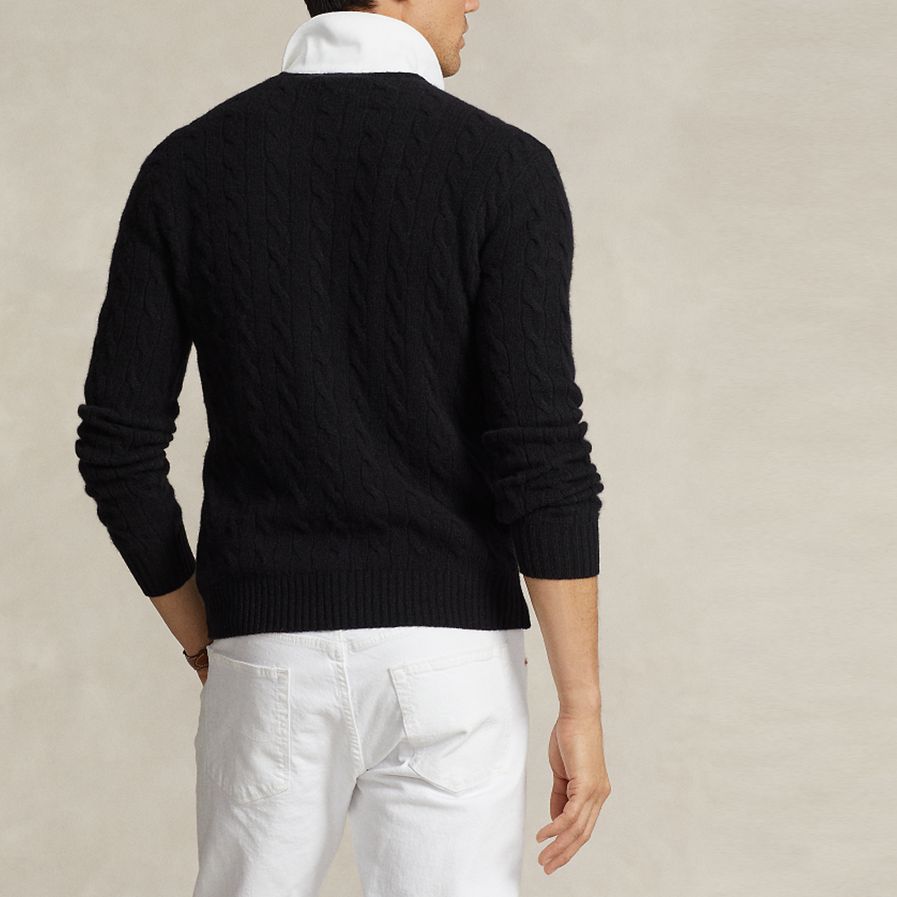 Polo Ralph Lauren SS24  Black Embroidered Pony Crewneck Sweater. MNPOSWE16821772-001 圖 5