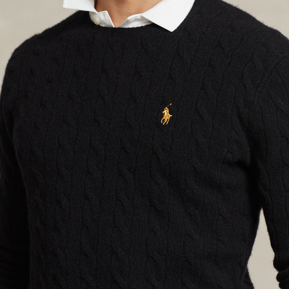 Polo Ralph Lauren SS24  Black Embroidered Pony Crewneck Sweater. MNPOSWE16821772-001 圖 6