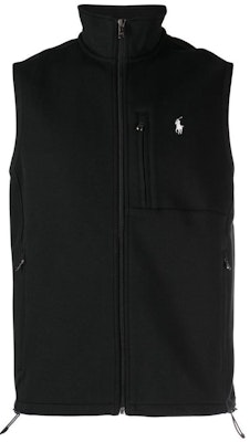 Polo Ralph Lauren SS24 黑色高领拉链马甲刺绣Logo 710934621-001 Buy Polo Ralph Lauren SS24 黑色高领拉链马甲刺绣Logo 710934621-001