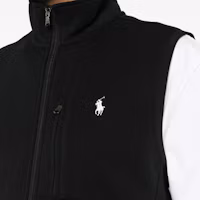 Details for Polo Ralph Lauren SS24 黑色高領拉鍊背心 刺繡標誌 710934621-001