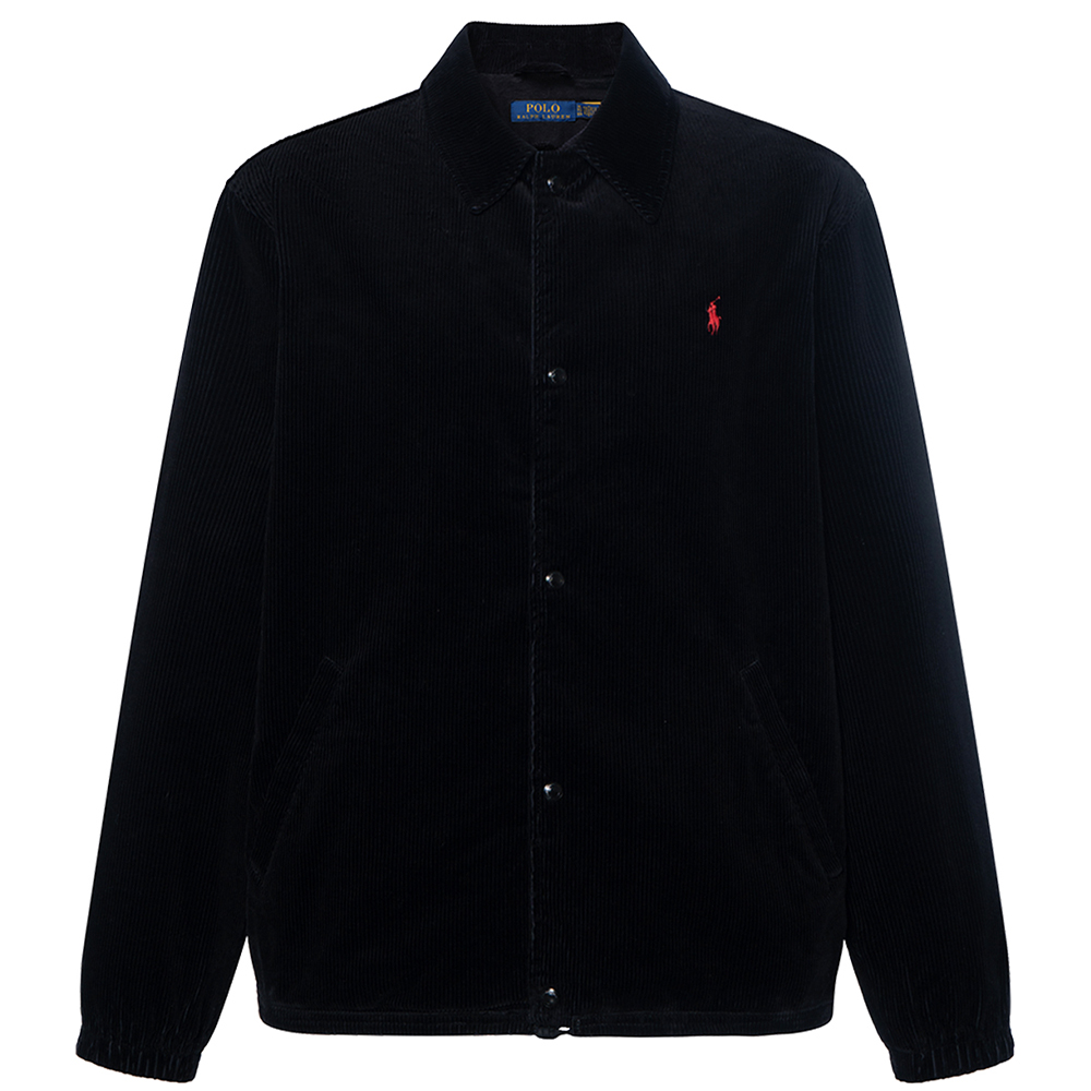 Polo Ralph Lauren SS24  Black Solid Coach Casual Jacket. MNPOOTW16021287-001