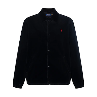 Polo Ralph Lauren SS24 Black Solid Coach Casual Jacket. MNPOOTW16021287-001