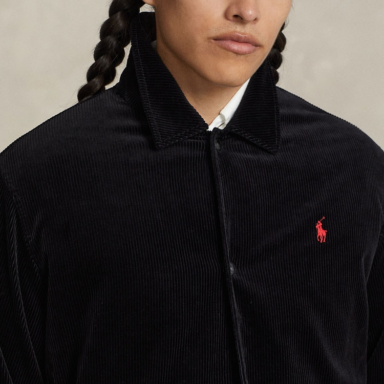 Polo Ralph Lauren SS24  Black Solid Coach Casual Jacket. MNPOOTW16021287-001 圖 6