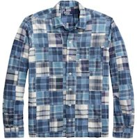 Polo Ralph Lauren SS24 Blue Plaid Long-Sleeve Shirt with Button Closure. 710934692-001 Polo Ralph Lauren SS24 Blue Plaid Long-Sleeve Shirt with Button Closure. 710934692-001