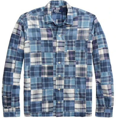 Polo Ralph Lauren Kemeja Panjang Kotak-Kotak Biru SS24 dengan Kancing Tertutup. 710934692-001 Order Polo Ralph Lauren Kemeja Panjang Kotak-Kotak Biru SS24 dengan Kancing Tertutup. 710934692-001