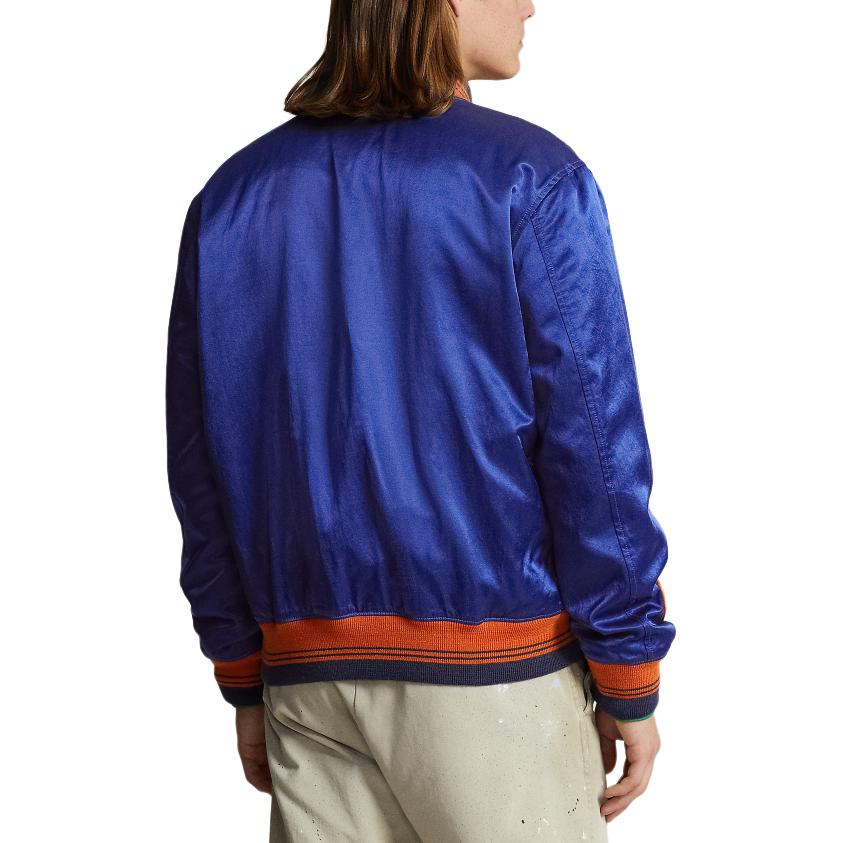 Polo Ralph Lauren SS24  Blue Striped Logo Long-Sleeve Jacket MNPOOTW16021330-400 圖 4