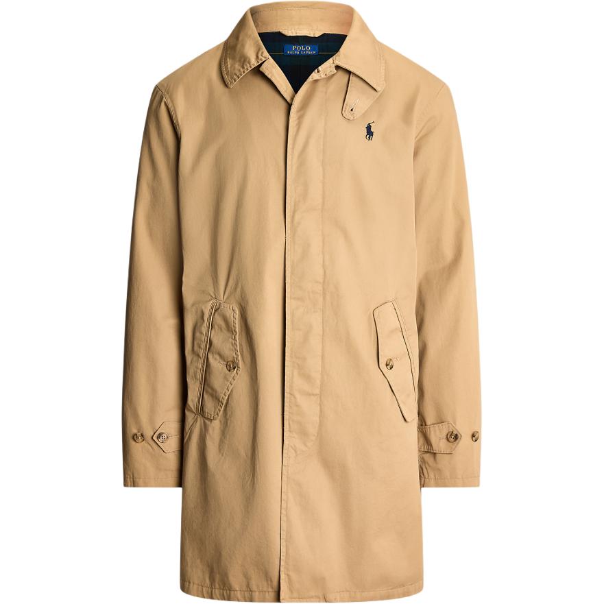 Order ポロ ラルフローレン SS24 ブラウン カジュアル ロングコート ロゴ刺繍入り. MNPOOTW16021403-260