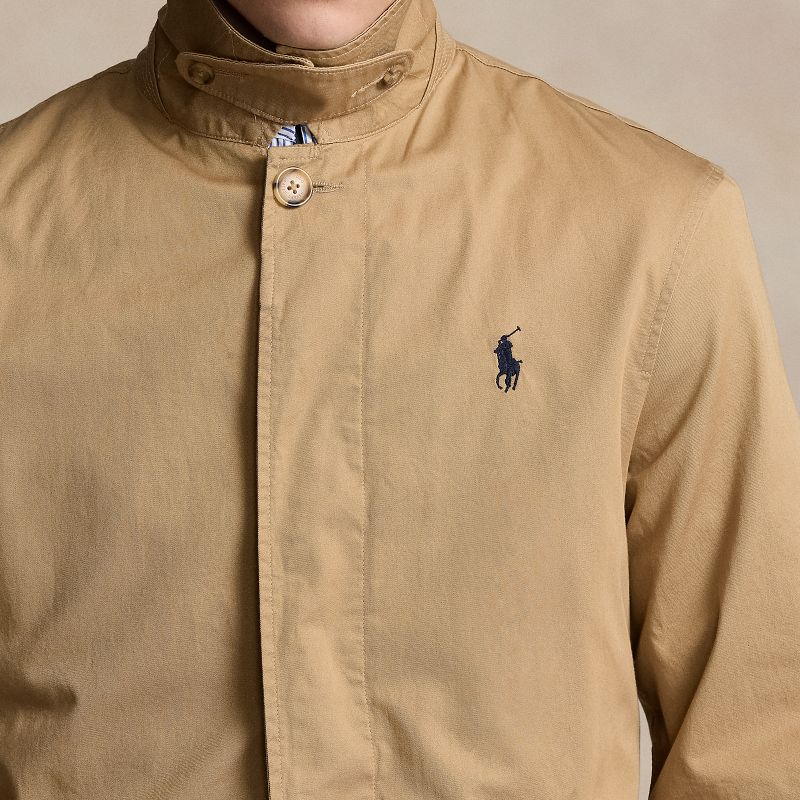 Sizing ポロ ラルフローレン SS24 ブラウン カジュアル ロングコート ロゴ刺繍入り. MNPOOTW16021403-260