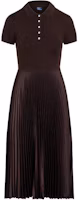 Order Vestido Casual Acanalado de Manga Corta Polo Ralph Lauren SS24 Marrón WMPODRSNFA20739