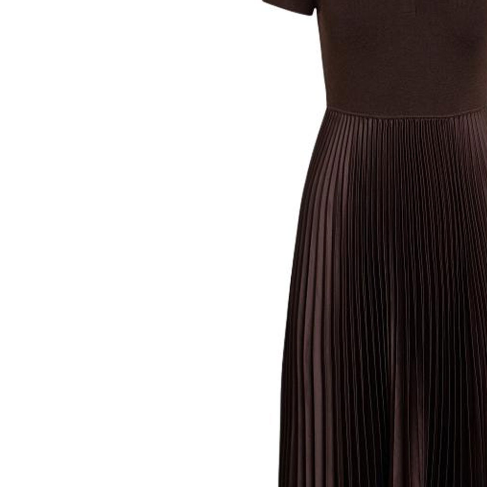 Details for Vestido Casual Acanalado de Manga Corta Polo Ralph Lauren SS24 Marrón WMPODRSNFA20739