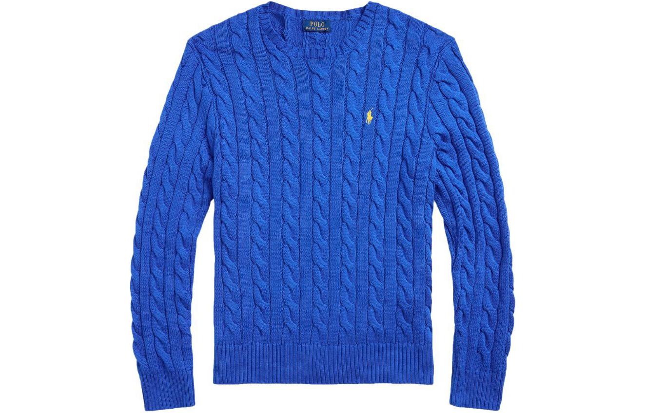 Polo Ralph Lauren SS24  Cobalt Blue Cable Knit Pullover Sweater. 710775885-504 圖 2