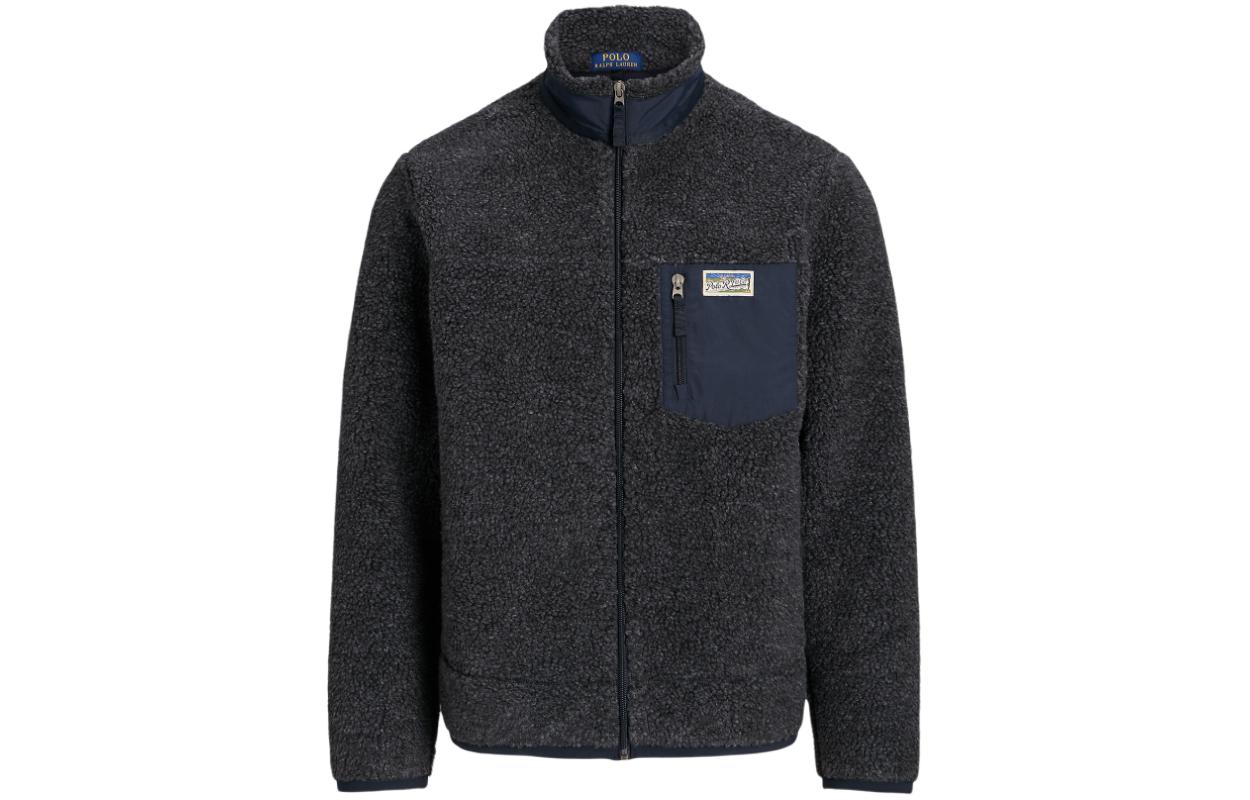 Polo Ralph Lauren SS24  Half-Zip Logo Patch Jacket in Navy. MNPOKNI16823433-410