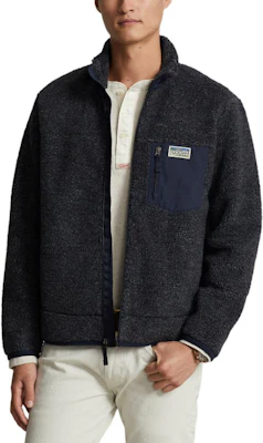 Polo Ralph Lauren SS24 海军蓝半拉链徽标补丁夹克. MNPOKNI16823433-410 Purchase Polo Ralph Lauren SS24 海军蓝半拉链徽标补丁夹克. MNPOKNI16823433-410