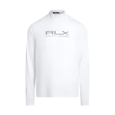 Polo Ralph Lauren SS24 Logo Print High Neck Sweatshirt Ceramic White. MNXGKNI16820211-100