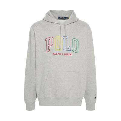 Polo Ralph Lauren SS24 Logo Print Hoodie Long Sleeve - Gray. 710926600-006