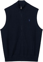 Polo Ralph Lauren SS24 Navy Blue Logo Embroidered Casual Vest. 710934105-001 Polo Ralph Lauren SS24 Navy Blue Logo Embroidered Casual Vest. 710934105-001