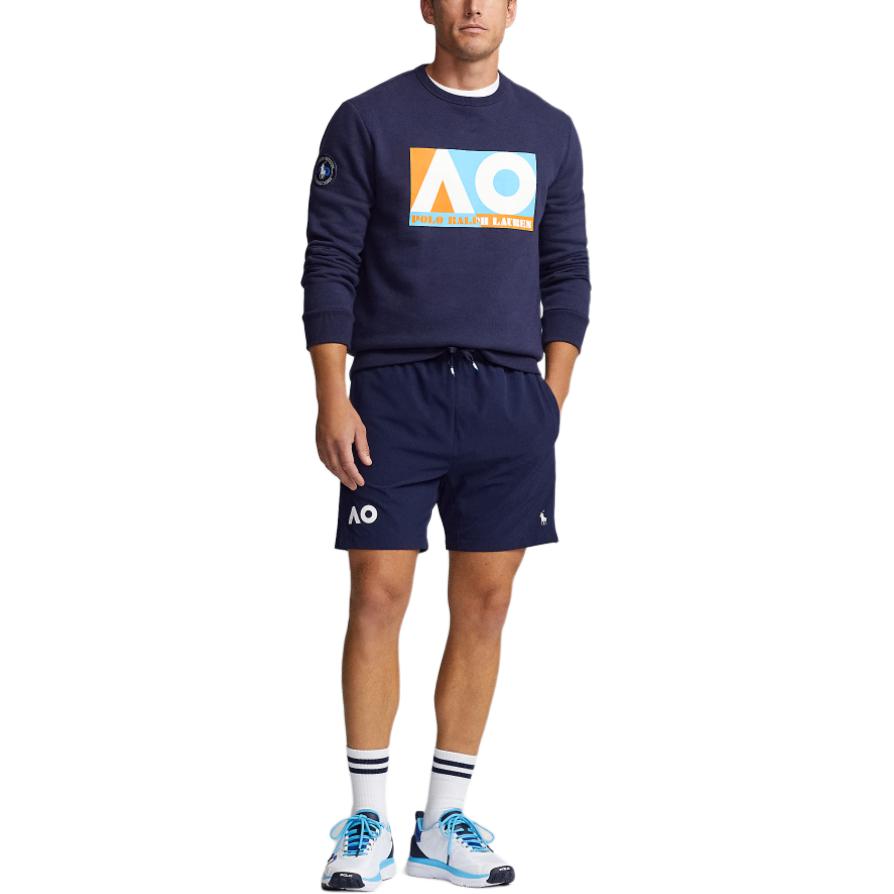 Polo Ralph Lauren SS24  Navy Crewneck Sweatshirt with Logo Print. MNPOKNI16823241-410 圖 3