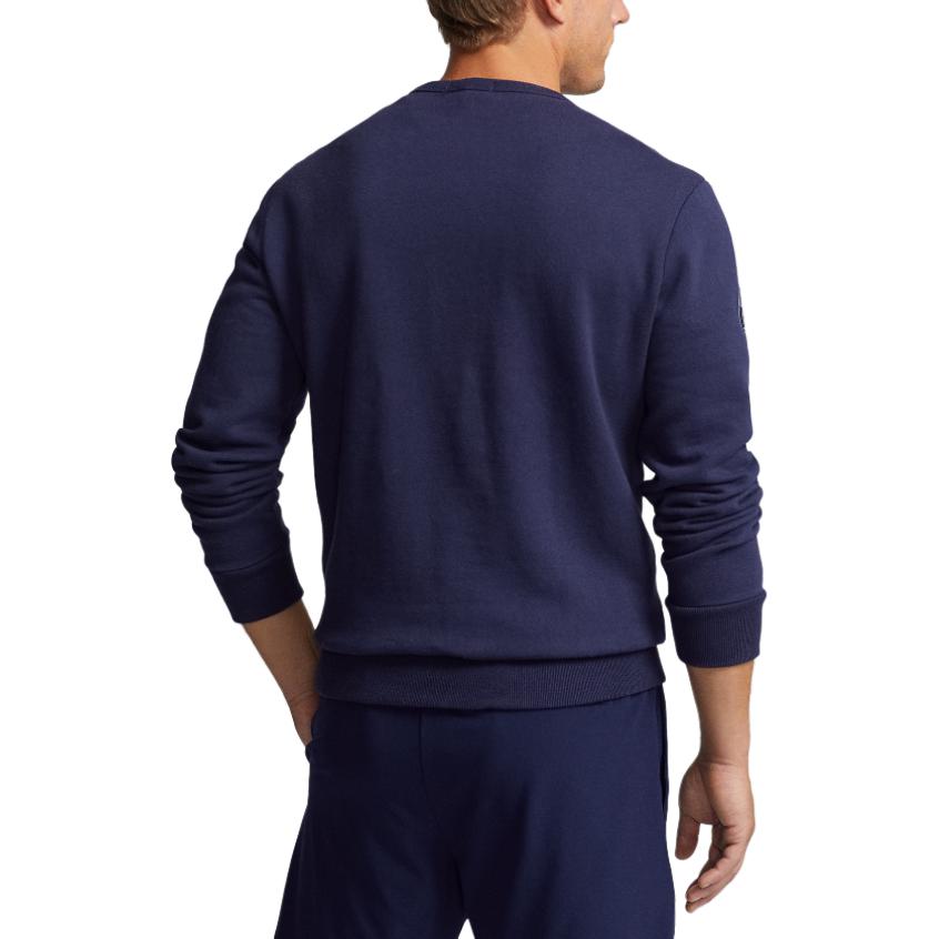 Polo Ralph Lauren SS24  Navy Crewneck Sweatshirt with Logo Print. MNPOKNI16823241-410 圖 4