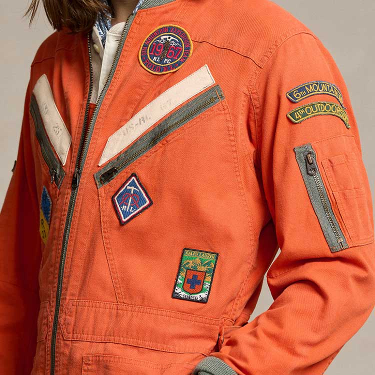 Purchase Mono de Manga Larga Polo Ralph Lauren SS24 Parche Bordado Naranja. MNPOOPC13320001-801