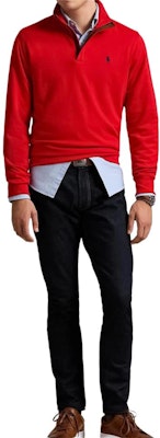 Polo Ralph Lauren SS24 Sudadera Roja Cremallera Media Logo Bordado Manga Larga. 710890534-027 Purchase Polo Ralph Lauren SS24 Sudadera Roja Cremallera Media Logo Bordado Manga Larga. 710890534-027