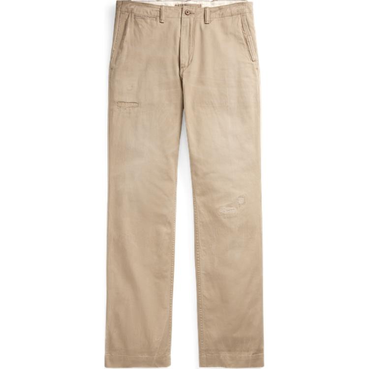Polo Ralph Lauren SS24  Relaxed Fit Khaki Casual Pants with Zip Pocket. MNPOPNT14G20612-250