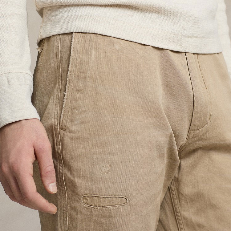 Cheap Polo Ralph Lauren SS24 Seluar Kasual Khaki Fit Santai dengan Poket Zip. MNPOPNT14G20612-250