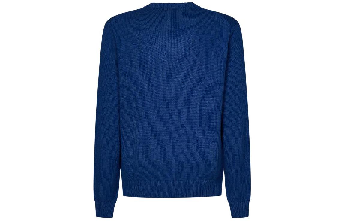 Polo Ralph Lauren SS24  Slim Fit Blue Knit Sweater with Animal Embroidery. 710934020-001 圖 3