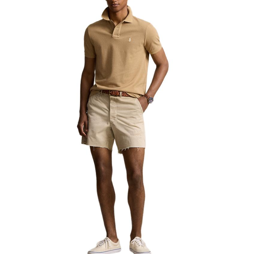 Polo Ralph Lauren SS24  Slim Fit Short Sleeve Polo Shirt Light Beige. MNPOKNI1N822481-260 圖 3