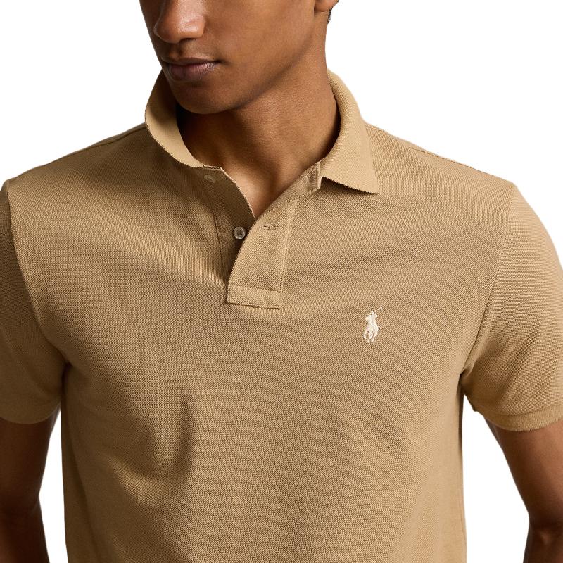 Polo Ralph Lauren SS24  Slim Fit Short Sleeve Polo Shirt Light Beige. MNPOKNI1N822481-260 圖 6