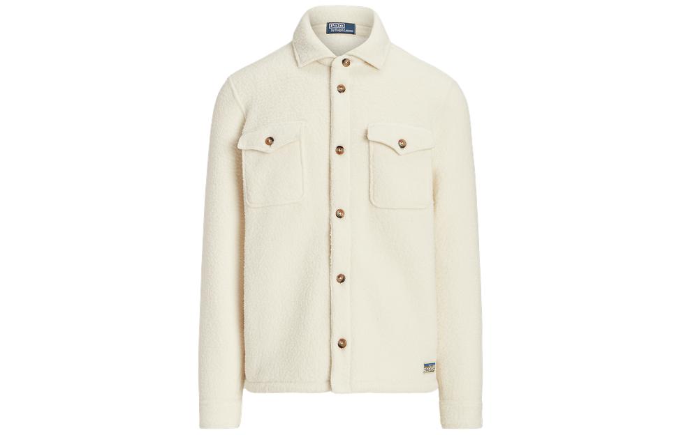 Polo Ralph Lauren SS24  Solid Casual Cream Single-Breasted Jacket. MNPOWOV16823295-101