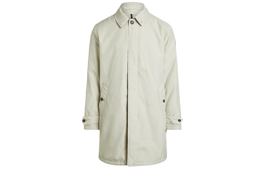 Polo Ralph Lauren SS24  Solid Cotton Long Sleeve Shirt Jacket - Stoneware Gray MNPOOTW12820086-020