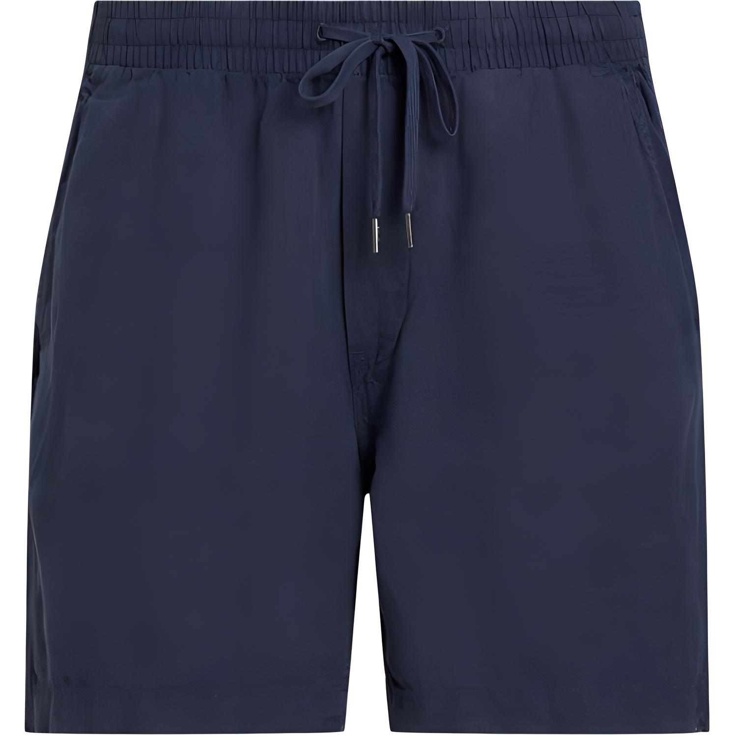 Polo Ralph Lauren SS24  Solid Drawstring Mid-Rise Casual Shorts Navy MNPOSHO14G20486-410