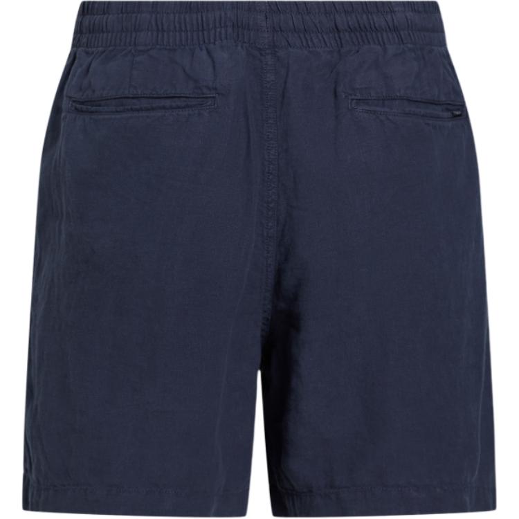 Lookbook Polo Ralph Lauren SS24 Seluar Pendek Santai Navy Bertali Pinggang Mid-Rise MNPOSHO14G20486-410