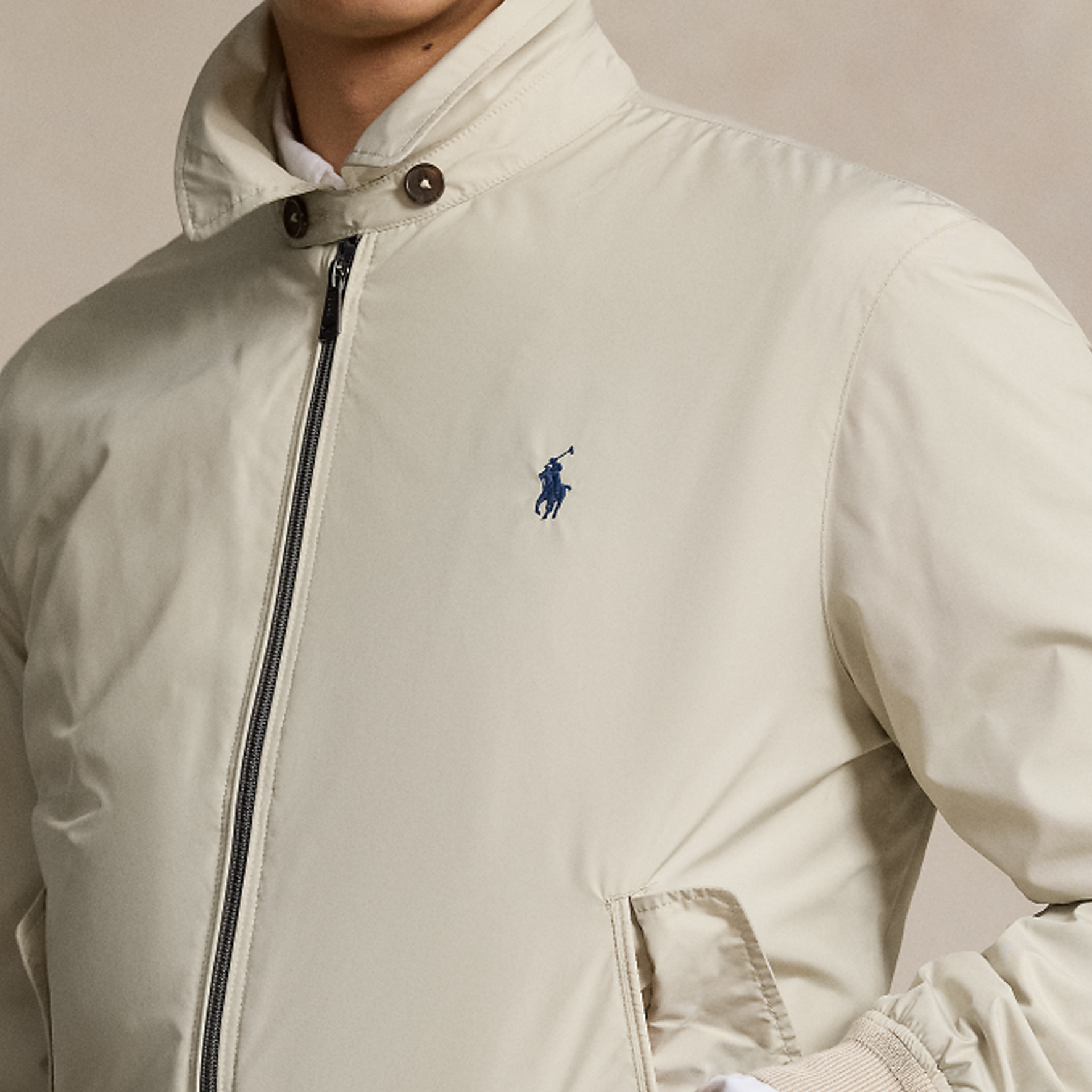 Polo Ralph Lauren SS24  Solid Logo Embroidered Jacket - Stone Gray. MNPOOTW16021321-020 圖 7