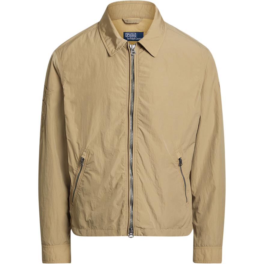 Polo Ralph Lauren SS24  Solid Logo Patch Casual Long Sleeve Jacket - Desert Khaki MNPOOTW16021358-250