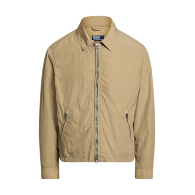 Polo Ralph Lauren SS24 Solid Logo Patch Casual Long Sleeve Jacket - Desert Khaki MNPOOTW16021358-250