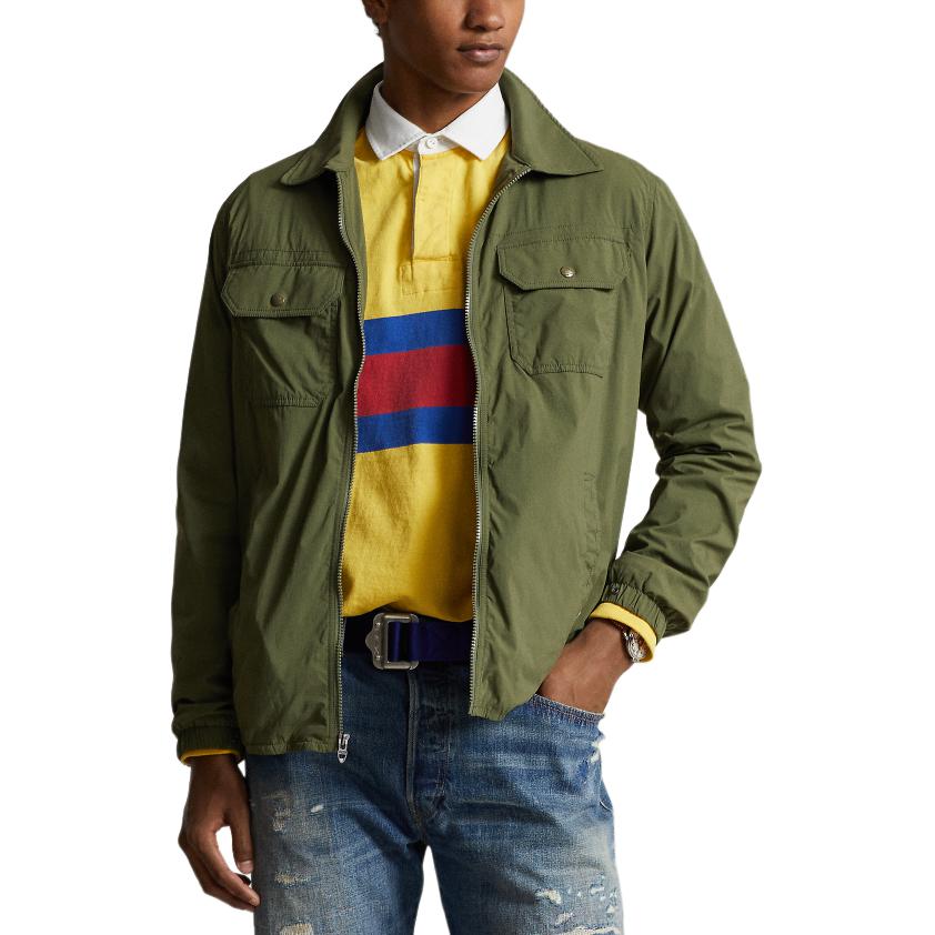 Polo Ralph Lauren SS24  Solid Logo Zip-Up Jacket in Sage Green. MNPOOTW16021337-300 圖 5