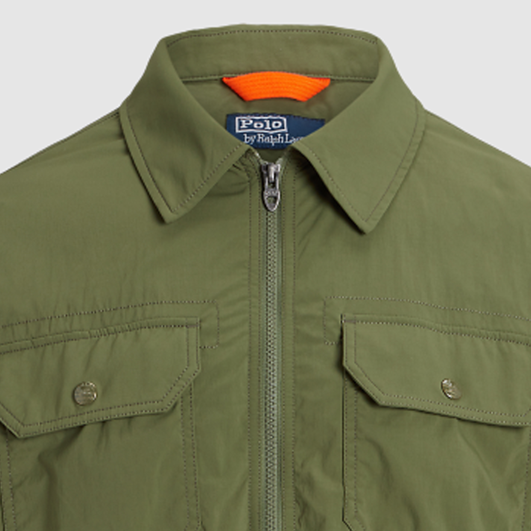 Polo Ralph Lauren SS24  Solid Logo Zip-Up Jacket in Sage Green. MNPOOTW16021337-300 圖 6