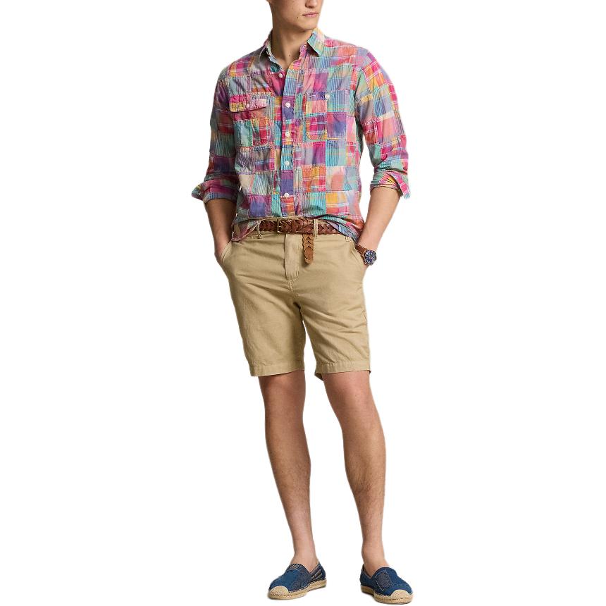 Lookbook Polo Ralph Lauren SS24 直筒休閒短褲 海濱米色款 MNPOSHO14G20452-250