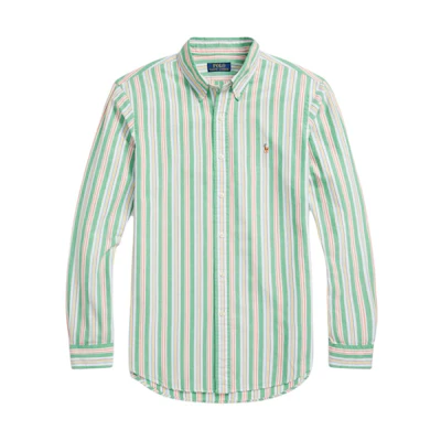Polo Ralph Lauren SS24 Striped Embroidered Pony Long Sleeve Shirt Multicolor MNPOWOV16823334-999