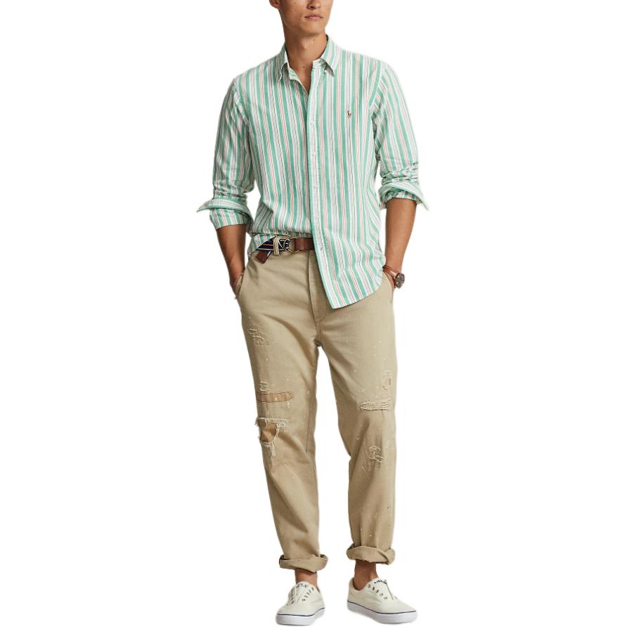 Lookbook Polo Ralph Lauren SS24 條紋刺繡小馬長袖襯衫 多色款 MNPOWOV16823334-999