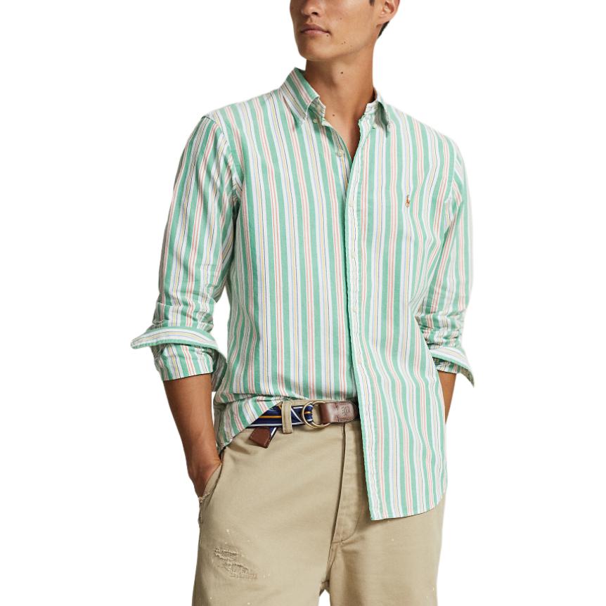 Purchase Polo Ralph Lauren SS24 條紋刺繡小馬長袖襯衫 多色款 MNPOWOV16823334-999