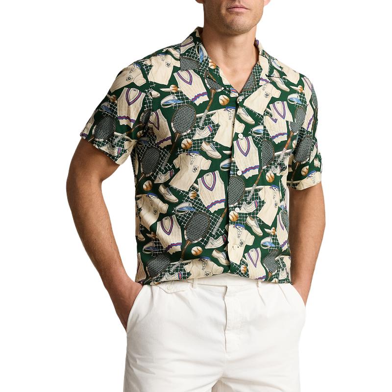 Polo Ralph Lauren SS24  Tennis Print Short-Sleeve Shirt Multicolor MNPOWOV1N820748-300 圖 5