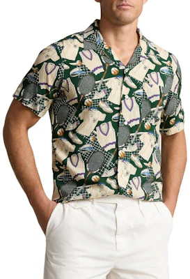 Polo Ralph Lauren SS24 網球印花短袖襯衫 多色 MNPOWOV1N820748-300 Purchase Polo Ralph Lauren SS24 網球印花短袖襯衫 多色 MNPOWOV1N820748-300